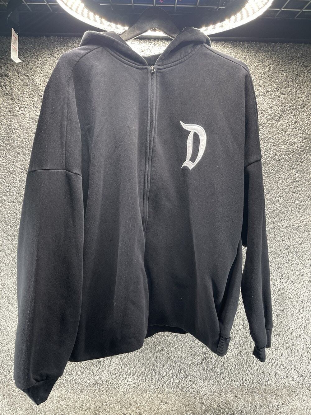 DisneyParks Disneyland Authentic Original Black ZipUp Hoodie Adult Size XXL
